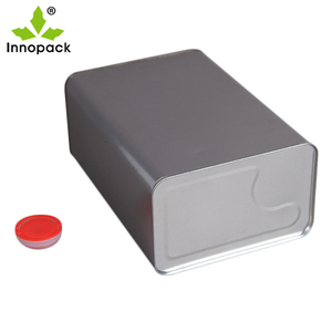 Boîte en fer blanc rectangulaire de 2 L avec poignée en <span class=keywords><strong>plastique</strong></span> pour peinture - Product Image 5