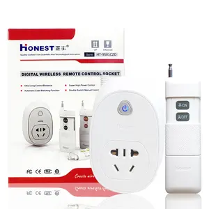 RF Remote Control Socket 220V 30A Smart Home Energy Saving Wireless Remote Control Plug Electric Light Fan Water Pump