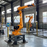 Bras de robot industriel à 6 axes de 220 kg, portée de 3200 mm, robot robuste pour la manutention des matériaux, le palettisation, le chargement et le déchargement