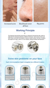 Profesional 3-en-1 <span class=keywords><strong>Dermaheal</strong></span> Facial Aqua Peel Hydro Machine Diamond Dermoabrasión Microdermoabrasión Limpiador de poros de la piel ZA IT - Product Image 5