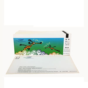 CMYK 오프셋 인쇄 사용자 정의 저렴한 열 항공권 빈 탑승 패스 음악 콘서트 놀이 공원 엔트리 티켓 - Product Image 1