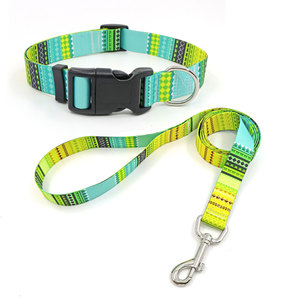 Correa para Perro con Diseño de Rayas a la Moda, Patrón Colorido, Diseño Textil Resistente para Perros - Product Image 1