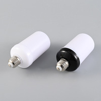 Ampoule LED à flamme simulée, 51 perles, coque noire, étanche IP54, angle de faisceau 360°, alimentation CA, pour hôtels, cours et pelouses - Importation transfrontalière