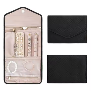 Estuche Organizador de Joyas de Viaje Personalizado, Bolsa de Joyería Plegable para Viajar - Product Image 5
