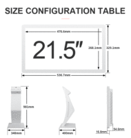 Kiosque interactif Android de petite taille pour centre commercial, écran tactile capacitif couleur HD, vérification des informations