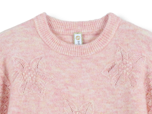 Maglione 2025 personalizzato OEM & ODM da <span class=keywords><strong>donna</strong></span> autunno inverno girocollo a maniche lunghe lavorato a maglia con <span class=keywords><strong>motivi</strong></span> floreali oversize - Product Image 4