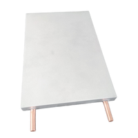 Taille Non Standard personnalisée 6063 alliage d'aluminium 6063 refroidissement par liquide hydrostatique dissipateur thermique avant arrière bas plaque froide refroidissement par eau