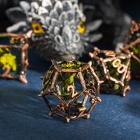 Udixi Polyhedral D & d Logo personnalisé Rpg Donjons et dragons Jeu de dés en métal creux