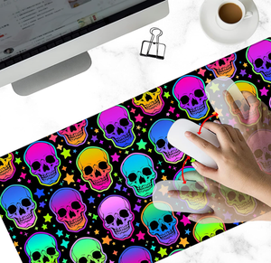 Alfombrilla de ratón grande de dibujos animados Skeleton Sugar Star Extended Game con borde de <span class=keywords><strong>goma</strong></span> antideslizante cosido, con reposamuñecas y soporte - Product Image 4