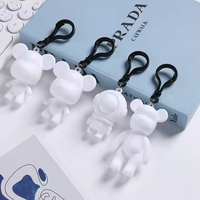 Porte-clés lapin fluide Offre Spéciale Porte-clés pendentif ours fluide embryon blanc pour petits cadeaux