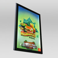 Affiche de film rétroéclairé à led avec cadre en aluminium, boîte à lumière instantanée 24x36