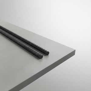 Barre <span class=keywords><strong>d</strong></span>'acier filetée G30.18 Grade 400W, 10 mm x 30 mm, longueur 12 m, pour projets conformes au Code de la construction canadien - Product Image 1