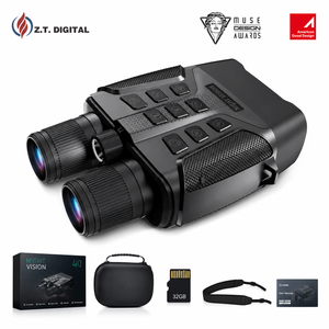 Powerful 1080p Digital Infrared Night Vision Scope Handheld Binoculars 5X Magnification 58MP Photo Resolution for Hunting - Product Image 1