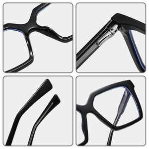 Gafas Ópticas Unisex de Moda con Montura Cuadrada TR90 87271, Anti Luz Azul, Montura Completa, con Forma Cuadrilátera Lineal - Product Image 1