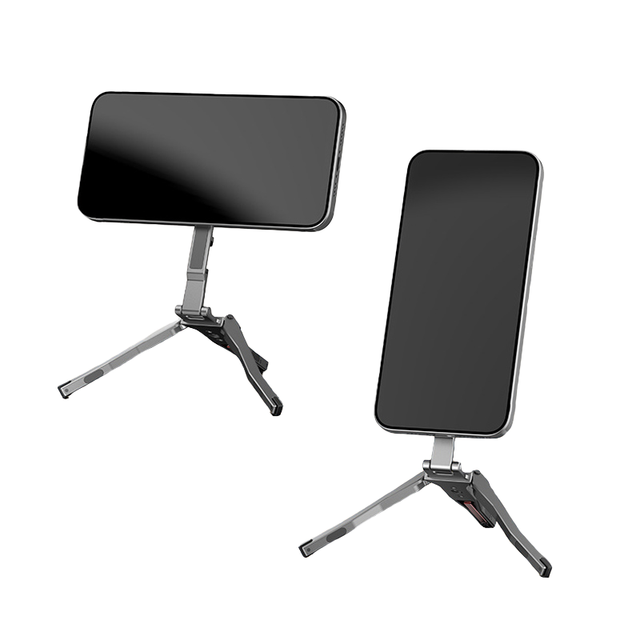 Hot Product N52 Strong Magnetic Pocket Phone Tripod Foldable for iPhone Mini Phone Mount Desk Stand Vlog Selfie Stick for Travel