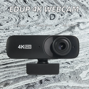 Caméra <span class=keywords><strong>sans</strong></span> <span class=keywords><strong>fil</strong></span> de haute qualité, 360 degrés, caméra de sécurité domestique noire, <span class=keywords><strong>webcam</strong></span> USB 4k avec microphone - Product Image 2