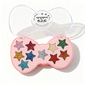 Paleta de Sombras de Ojos Metálicas Brillantes de Diez Colores, Resistentes al Agua y de Larga Duración, Más Vendida, Fabricante con Logotipo Personalizado, Venta al Por Mayor, Uso Diario - Product Image 2