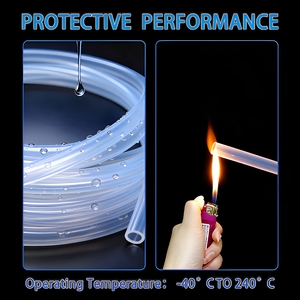 Tube en silicone de qualité <span class=keywords><strong>alimentaire</strong></span> ID1-10mm OD2-14mm, transparent, pour pompe péristaltique, plusieurs tailles, 5m, prix - Product Image 2
