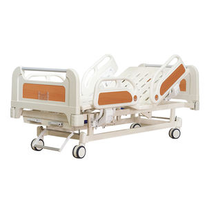 Cama de <span class=keywords><strong>hospital</strong></span> manual multifuncional ajustable 4 barandillas pequeñas 2 manivela Haowei Kang Modelo 17 2 años de garantía Metal comercial - Product Image 3