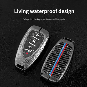 Étui à clés en fibre de carbone avec logo de voiture pour <span class=keywords><strong>Chevrolet</strong></span> Onix Equino <span class=keywords><strong>Orlando</strong></span> Cruze Spark Sonic Camaro Volt Bolt Trax Malibu Blazer Traverse - Product Image 6