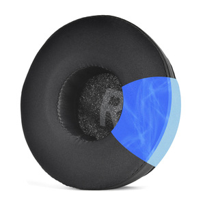 Oreillette de remplacement de coussin d'oreille de Gel de refroidissement en cuir respirant de haute qualité de 70mm pour le casque JBL <span class=keywords><strong>Tune</strong></span> <span class=keywords><strong>500BT</strong></span>/600BTNC/T450BT - Product Image 4