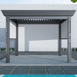 Pergola de jardin en alliage d'aluminium de haute qualité Prima, abri pour vigne et auvent pare-soleil - Product Image 5