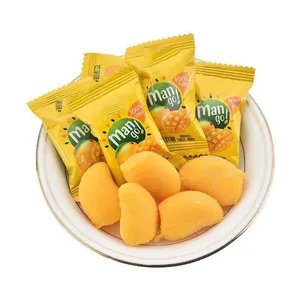 Holeywood New Mango Flavor Fudge Pealed Mango Flow Heart Hard Texture with Fruit and Sweet ODM/OEM Support Halal Certified