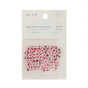 Abalorios de Corazón Ilan de 6x6mm con Motivo de Corazón para la Creación de Joyas - Product Image 1