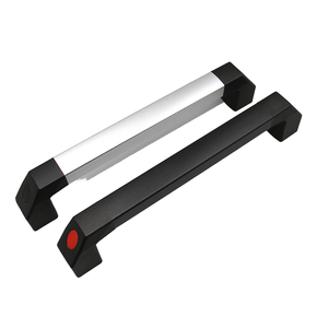 Contemporary CNC Door Pull Handle Square Machine Aluminum Alloy <b>Silver</b> Industrial Handle for Workshop for <b>Drawer</b> - Product Image 1