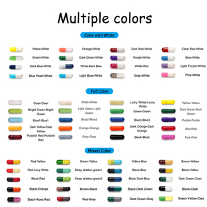 00,0, 1, 2, 3, 4,5 # dimensioni in qualsiasi colore Capsule vuote Capsule dimensioni 00 Halal chiaro HPMC vuoto vuoto capsula - Product Image 5