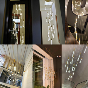 Lampade a Sospensione Regolabili in Altezza, Faretto da Tavolo per Cucina, Illuminazione Decorativa per Camera da Letto, <span class=keywords><strong>Lampadario</strong></span> a Goccia d'Acqua - Product Image 6