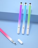 Stylet capacitif haute sensibilité en métal pour iPad, iPhone, tablette PC, stylo à bille dégradé, stylet tactile Android, stylet de dessin