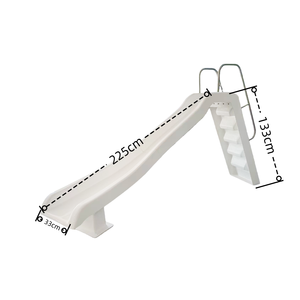 Tobogán de Parque Acuático para Niños y Adultos para <span class=keywords><strong>Piscina</strong></span>, Resbaladilla de Fibra de Vidrio Duradera con Servicio de Procesamiento de Curvado - Product Image 2