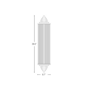 Lámpara de Pared Decorativa de Cristal Artístico PM American Creative para Sala de Estar, Dormitorio, Villa, Iluminación de Pared de Cristal con Ondas, Moderna, Sencilla y de Lujo - Product Image 5