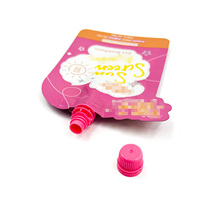 Prix de gros Sachet Doypack à bec verseur pour emballage de lotion hydratante et de crème solaire pour soins personnels