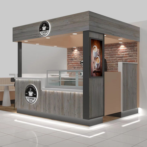 Mostrador de Comida Rápida Personalizado, Diseños de Quiosco para Tienda de Té y Café, Muebles para <span class=keywords><strong>Cafetería</strong></span>, Mostrador de Exhibición - Product Image 1
