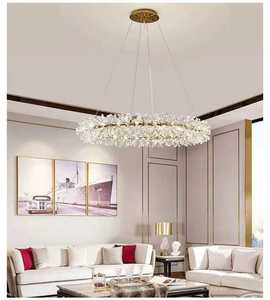 Роскошная люстра для гостиной, хрустальные люстры, освещение, Золотая/хромированная полированная сталь, современная светодиодная люстра - Product Image 3