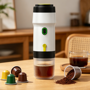 เครื่องชงกาแฟเอสเปรสโซขนาดเล็กแบบพกพา แรงดันมือกด ให้ความเข้มข้นสูง เหมาะสำหรับการตั้งแคมป์และใช้ในสำนักงาน - Product Image 1