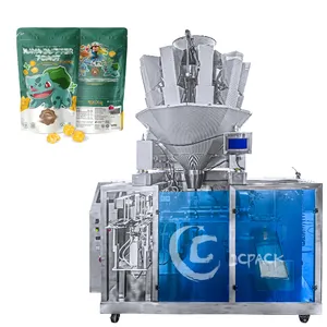 Horizontal Chip Popcorn 10 heads Electronic Scale Automatic Weighing And Packing Machine