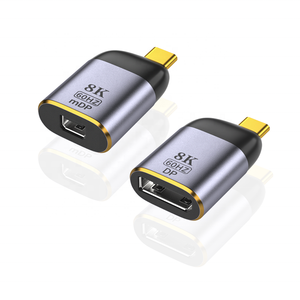 8K bidirectionnel type-c DP 1.4 adaptateur 60Hz 4K/120Hz <span class=keywords><strong>USB</strong></span> C <span class=keywords><strong>Mini</strong></span> DP convertisseur PVC veste tresse pour ordinateur Stock - Product Image 1