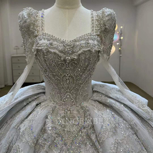 Sweetheart Beaded Sequined Ball Gown <b>Wedding</b> Dressluxury Customized Novias Vestidos Lsjj86 Jancember - Product Image 6