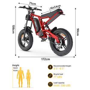 Envío Directo desde Almacenes de la UE, EE. UU. y Reino Unido, Bicicleta Eléctrica Hidoes B6 en Oferta, Bicicleta de Montaña de 48 V y 1200 W, Bicicleta Eléctrica HD-B6 de 1200 W - Product Image 3