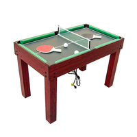 Table de jeux multifonctionnelle 4-en-1 à petite échelle, ensemble combiné multifonctionnel, mini billard, MDF écologique, divertissement sportif d'intérieur