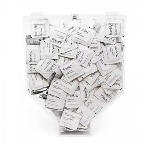 Grand distributeur de préservatifs en acrylique transparent en forme d'entonnoir de bonne qualité pour un usage domestique d'hôtel - Product Image 1