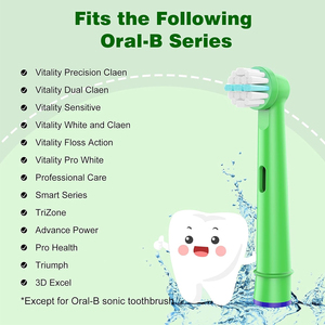 Cabezales de repuesto para <span class=keywords><strong>cepillo</strong></span> de dientes eléctrico, cerdas extra suaves, cabezales de repuesto para <span class=keywords><strong>cepillo</strong></span> de dientes eléctrico para niños - Product Image 2