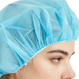 โรงงานโดยตรงโรงพยาบาลอุตสาหกรรมอาหารยืดหยุ่นนอนวูฟเวนหมวกกลมหมวกพยาบาลแบบใช้แล้วทิ้ง