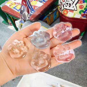 Nuevo Juguete Mochi Kawaii con Forma de Pata de Gato, Transparente, Suave y Agradable al Tacto, para Niños de 5 a 7 Años, Venta al Por Mayor de Fábrica - Product Image 3