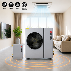เครื่องทำความร้อนและความเย็นแบบแยกส่วน R32/04FR/10.8kW ใช้พลังงานจากอากาศ ระบบทำความร้อนและความเย็น A+++ EVI DHW 220V มาตรฐาน CE CB ERP สำหรับตลาดยุโรป - Product Image 4