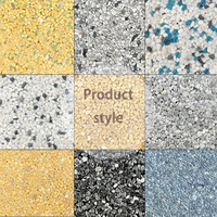 Revêtement de sol effet marbre, époxy PU liquide, résistant à l'usure, imperméable, peinture de sol couleur sable, époxy granit