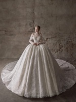 Robe de mariée champagne à épaules dénudées en dentelle, style robe de bal, avec appliques perlées et voile en dentelle florale, taille personnalisée, accepte OEM ODM